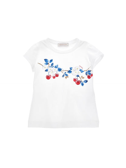 T-shirt cotone stampa ciliegie