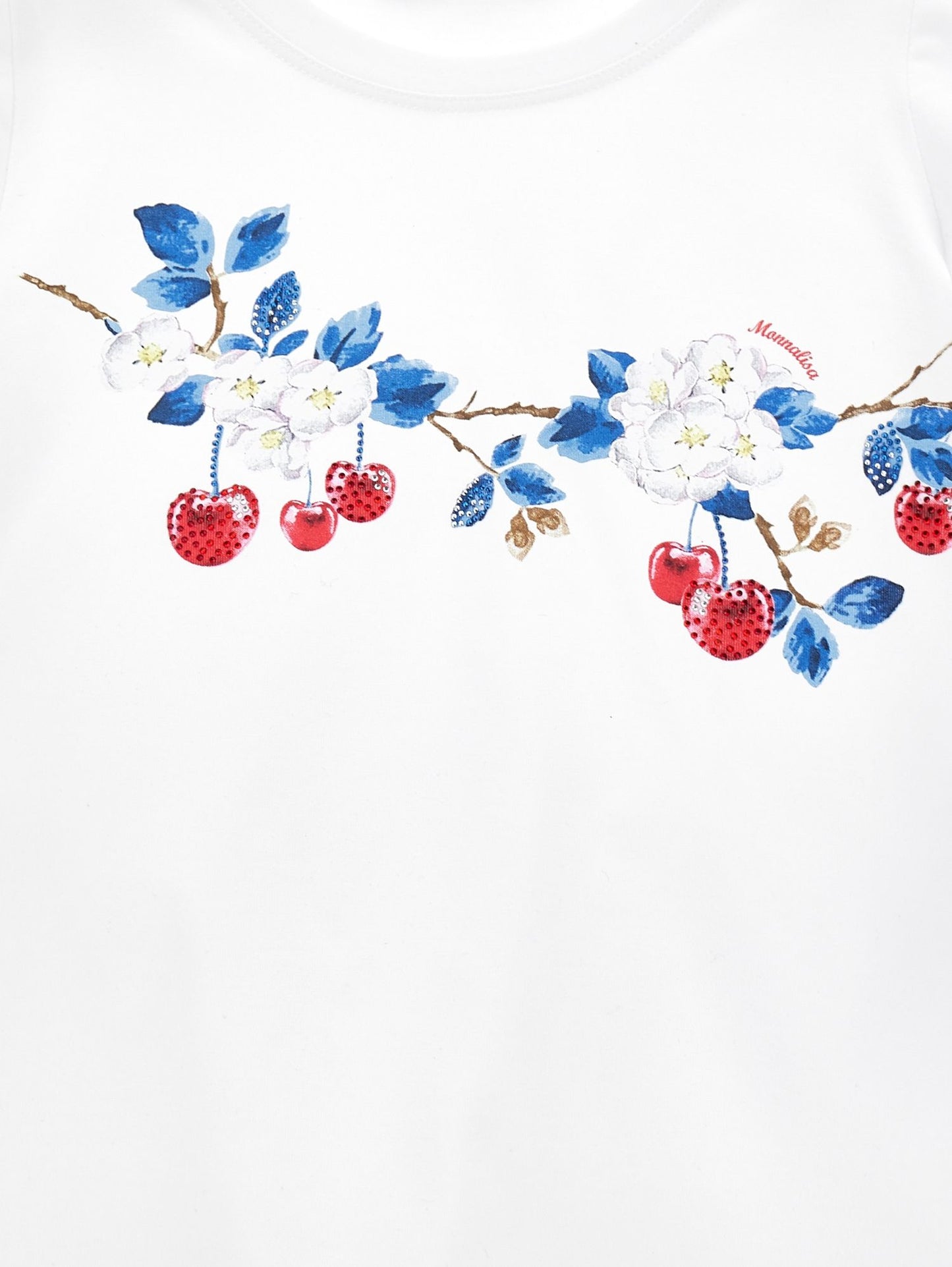 T-shirt cotone stampa ciliegie