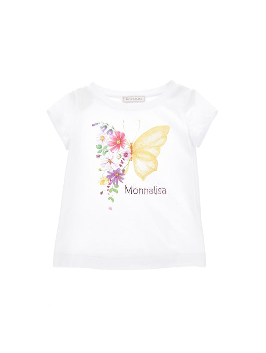 Maxi butterfly jersey t-shirt