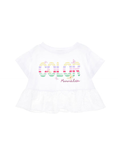 T-shirt with embroidered gala