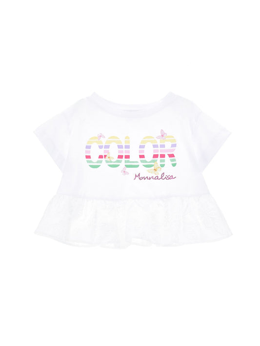 T-shirt with embroidered gala