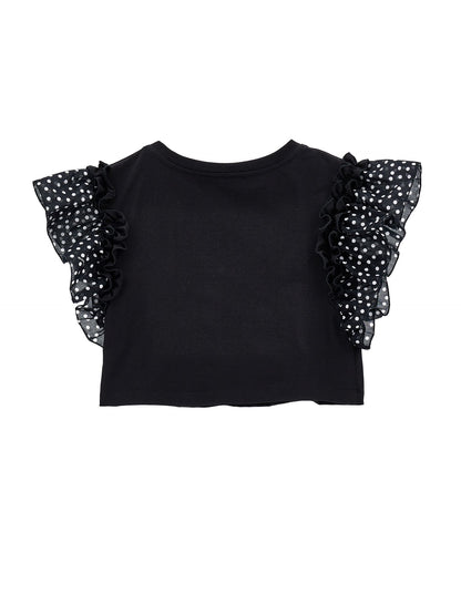 Rhinestone jersey top