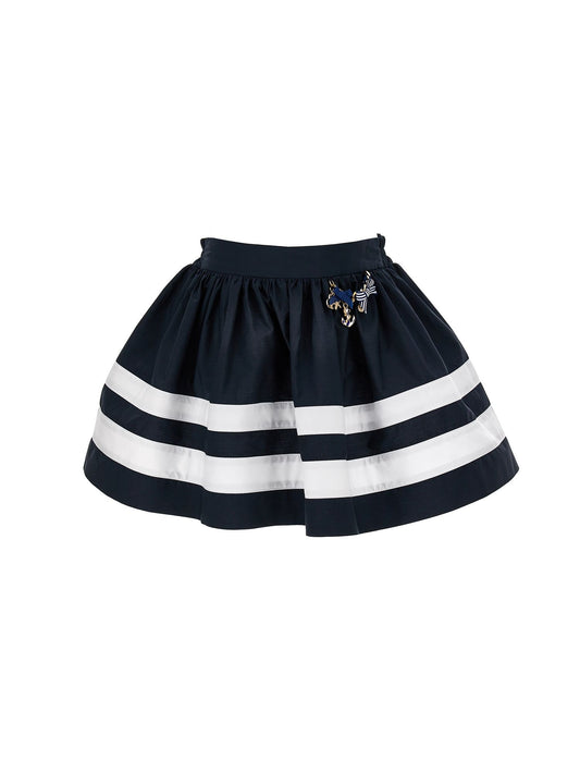 Poplin skirt with charms