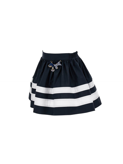 Poplin skirt with charms