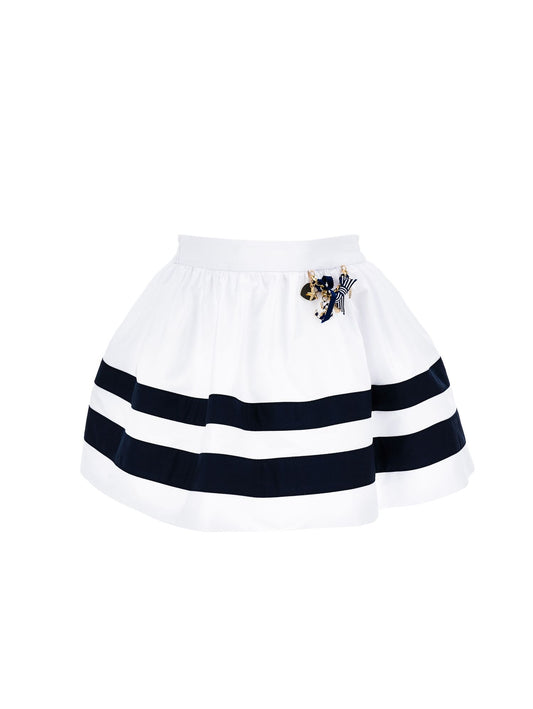 Poplin skirt with charms