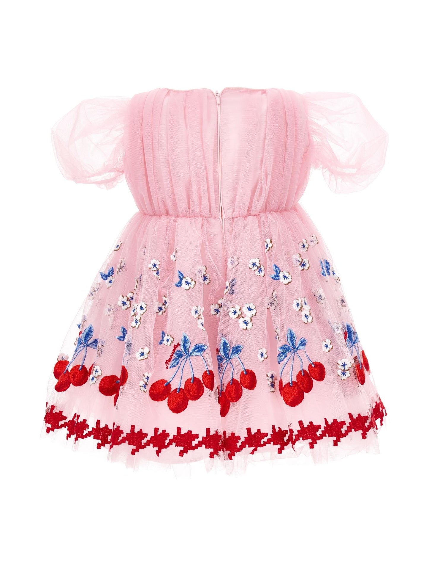 Abito tulle ricamo ciliegie