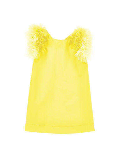 Abito cotone giromanica tulle