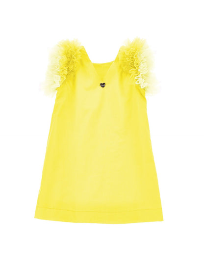 Abito cotone giromanica tulle