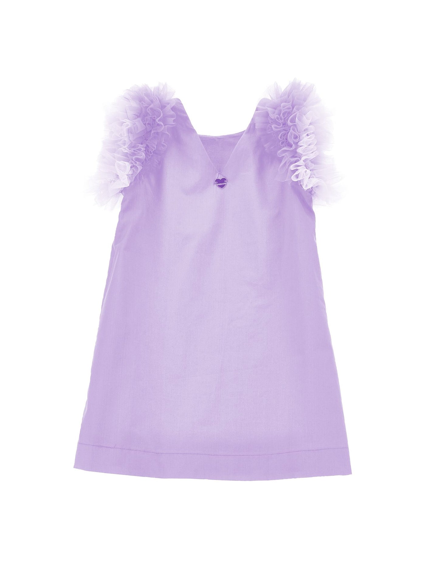 Abito cotone giromanica tulle