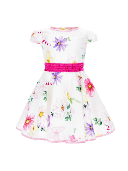 Floral poplin dress