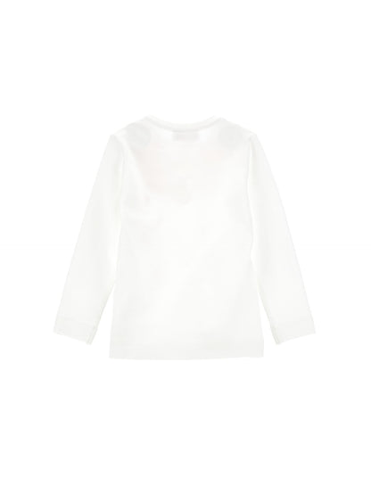 Cotton T-shirt with flower necklace