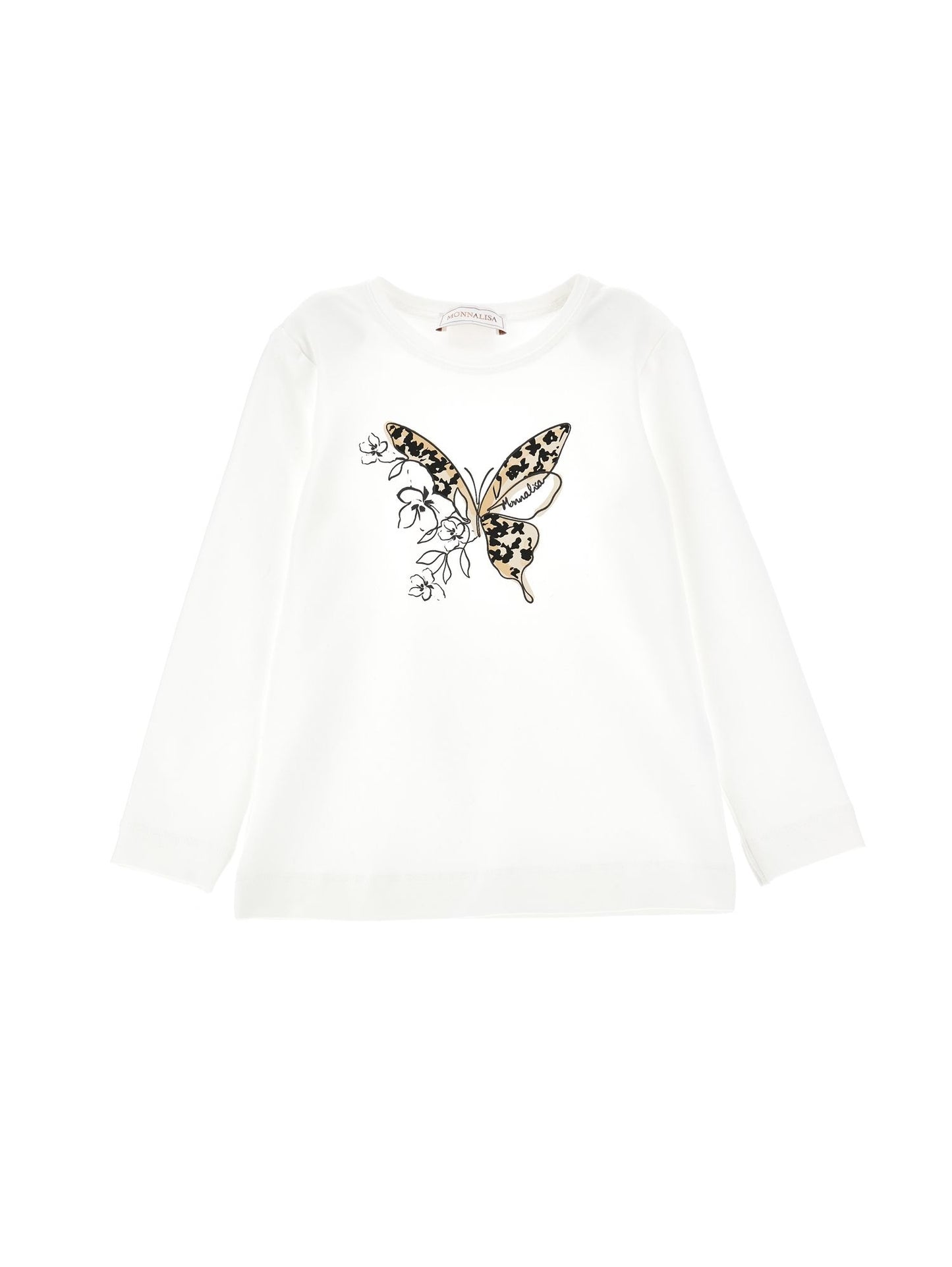 Jersey T-shirt with maxi butterfly