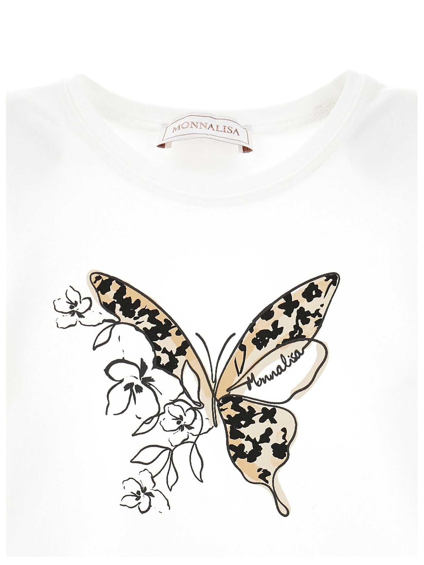 Jersey T-shirt with maxi butterfly