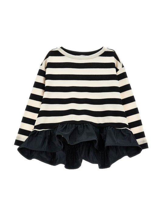 Maxi striped t-shirt with gala