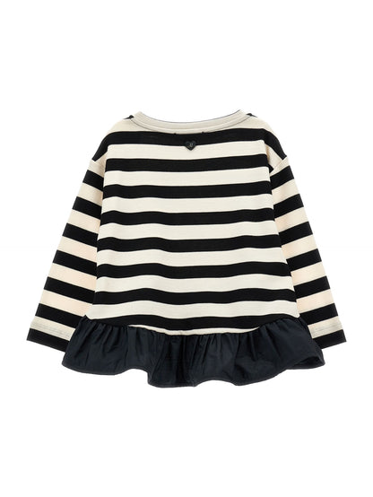 Maxi striped t-shirt with gala