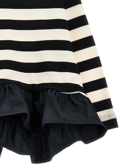Maxi striped t-shirt with gala