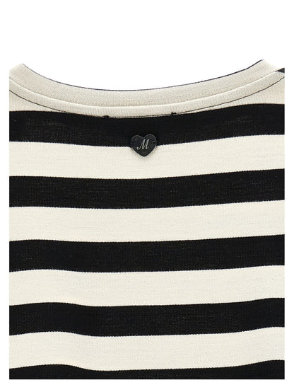 Maxi striped t-shirt with gala