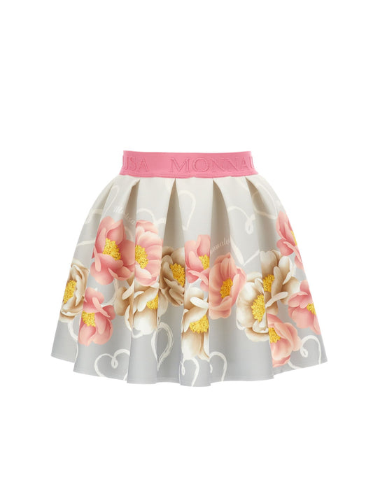 Floral neoprene skirt