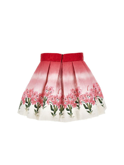 Floral quilted skirt