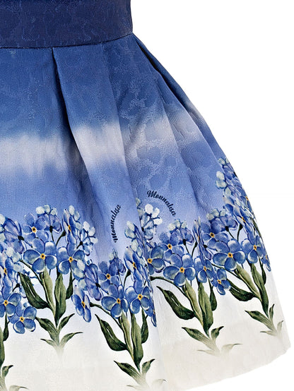 Floral quilted skirt