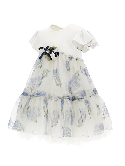 Abito tulle vita alta