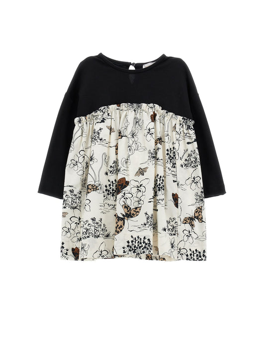 Toile de Jouy print dress