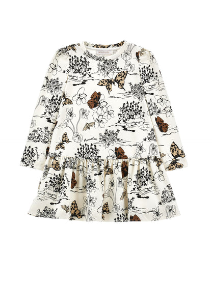 Abito jersey stampa toile de jouy