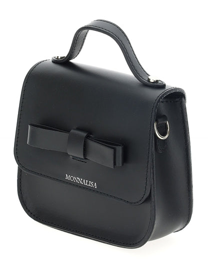 Mini leather bag with bow