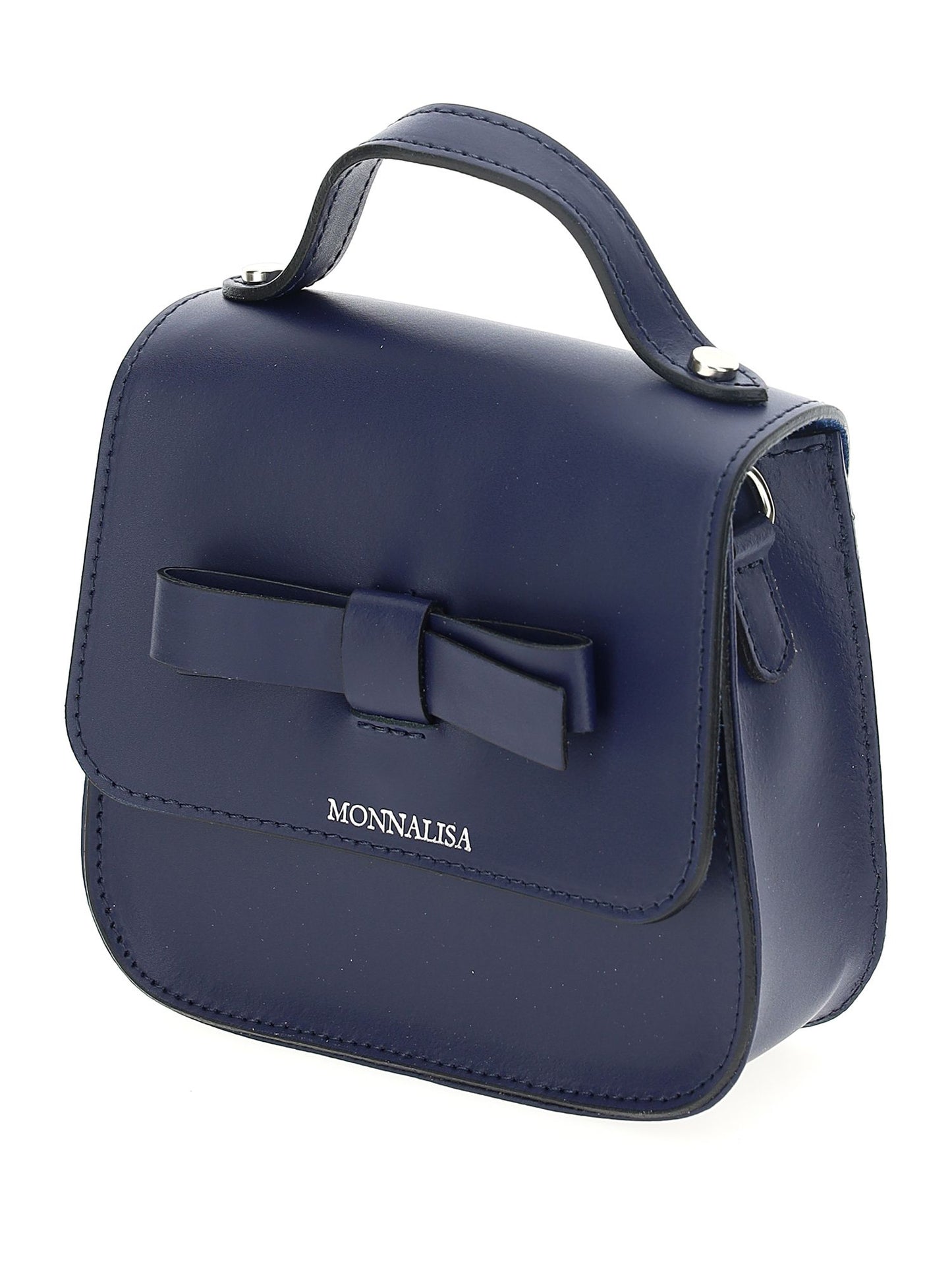 Mini leather bag with bow