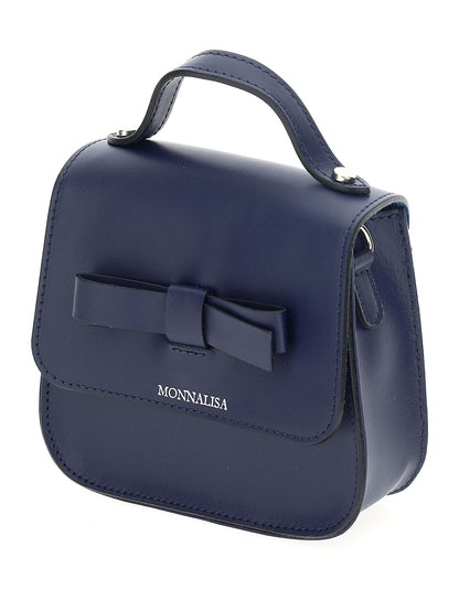 Mini leather bag with bow