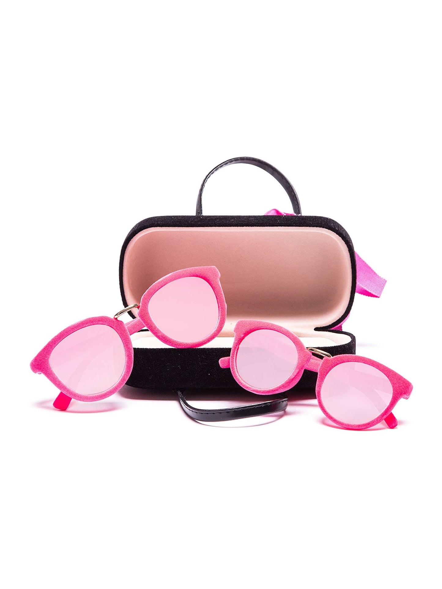 Mutter und Mädchen Sonnenbrille mit Samtrahmen