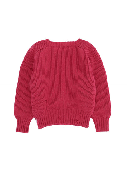 Merino wool intarsia sweater