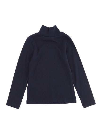 Ribbed viscose turtleneck