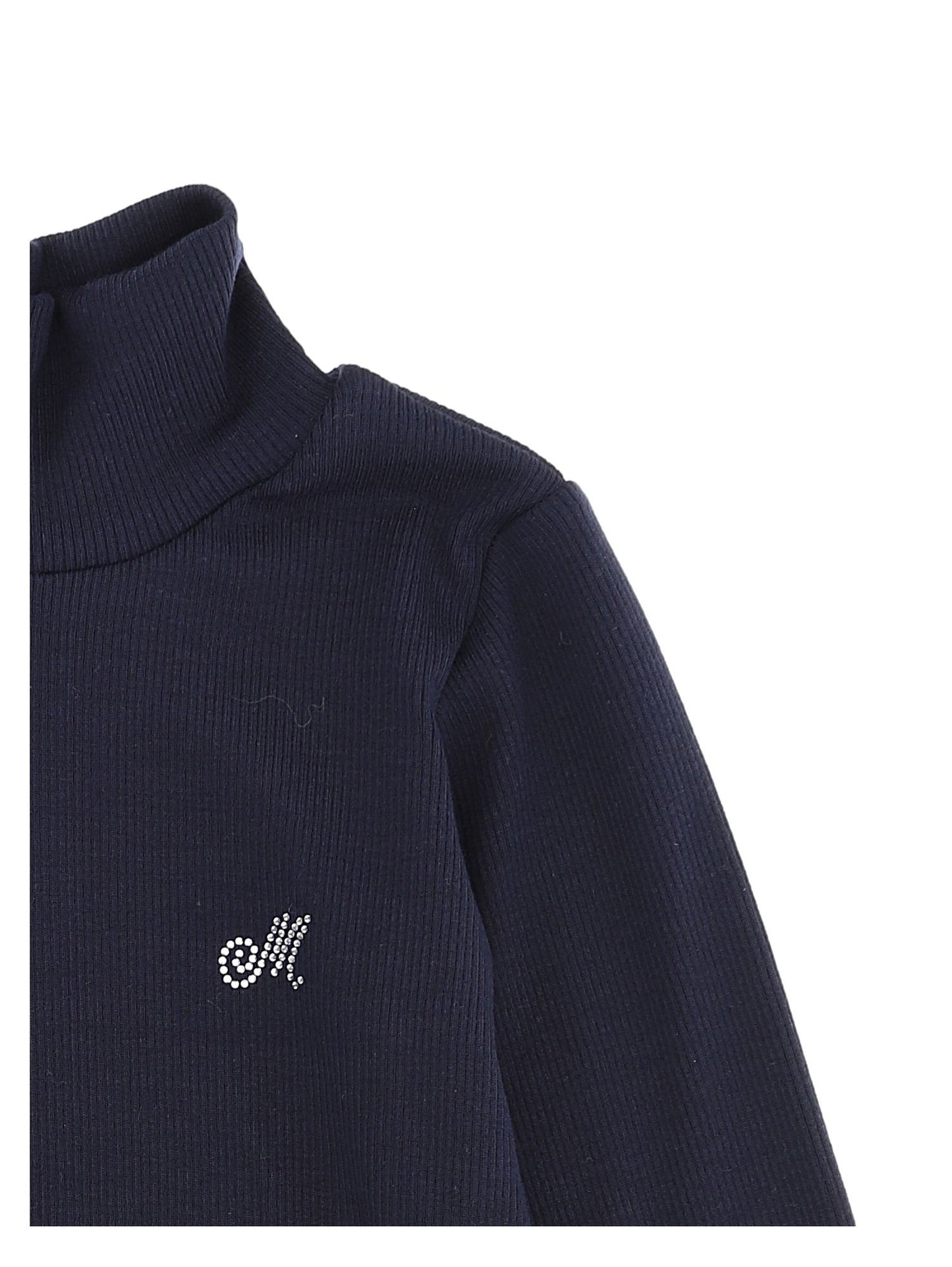 Ribbed viscose turtleneck