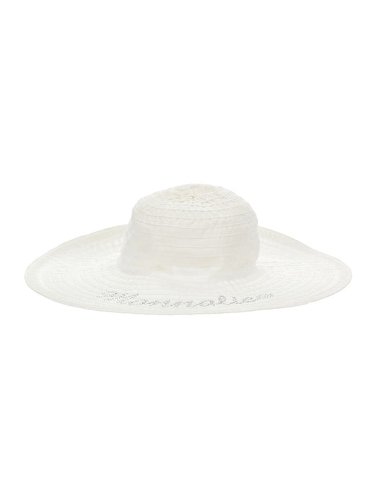 Grosgrain hat with rhinestones