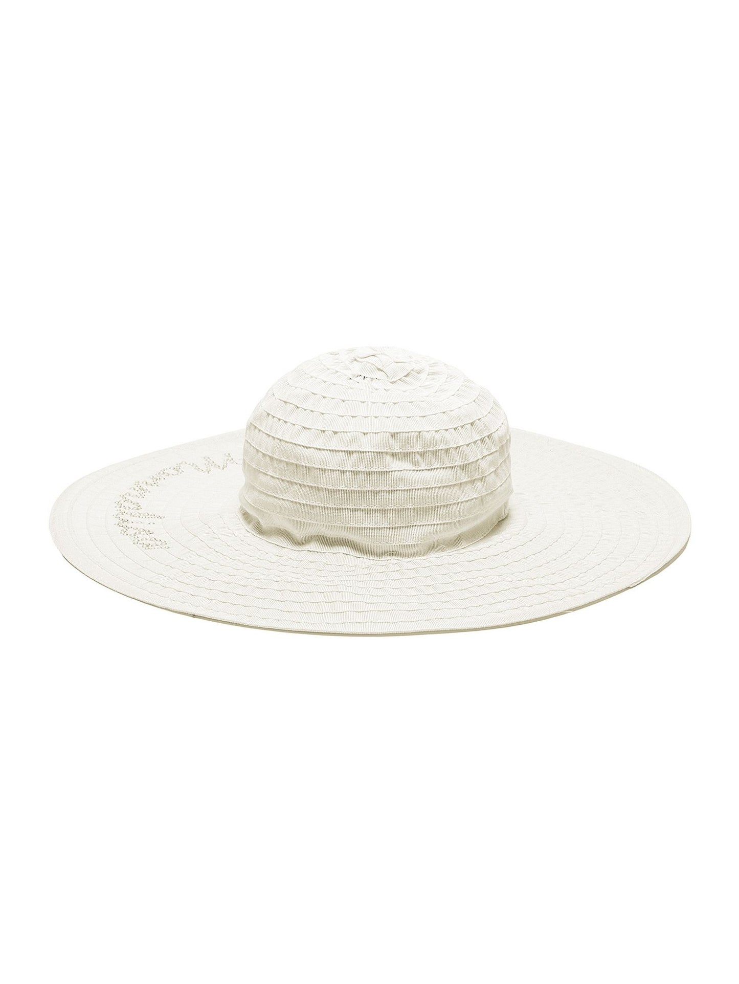 Grosgrain hat with rhinestones