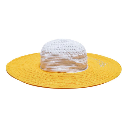 Grosgrain hat with rhinestones