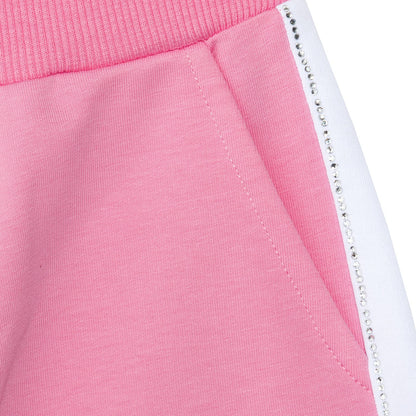 Lurex fleece shorts