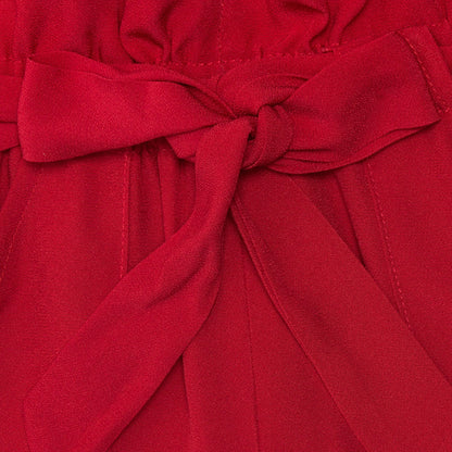 High-waisted crepe shorts