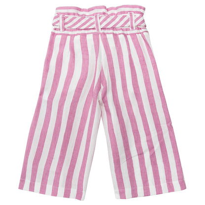 Striped linen trousers