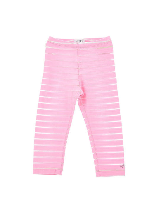 Lurex striped leggings