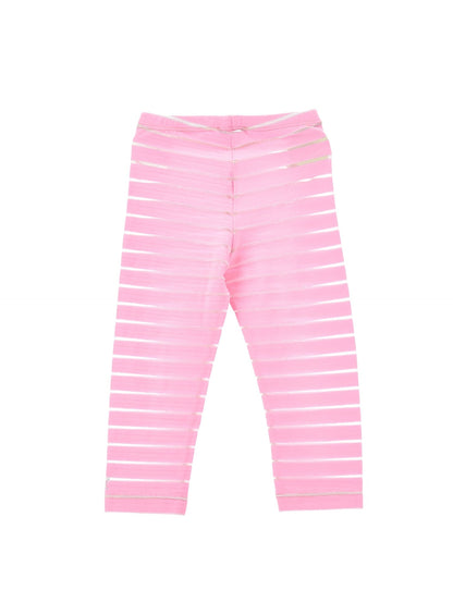 Lurex striped leggings