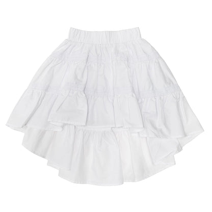 Lace ruffle skirt
