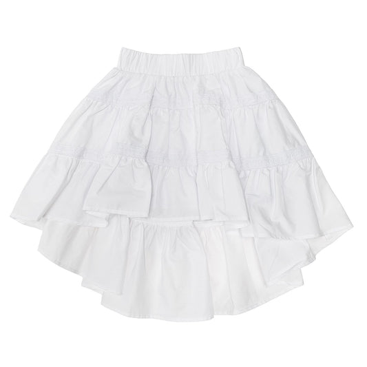 Lace ruffle skirt