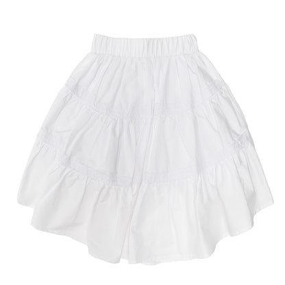 Lace ruffle skirt