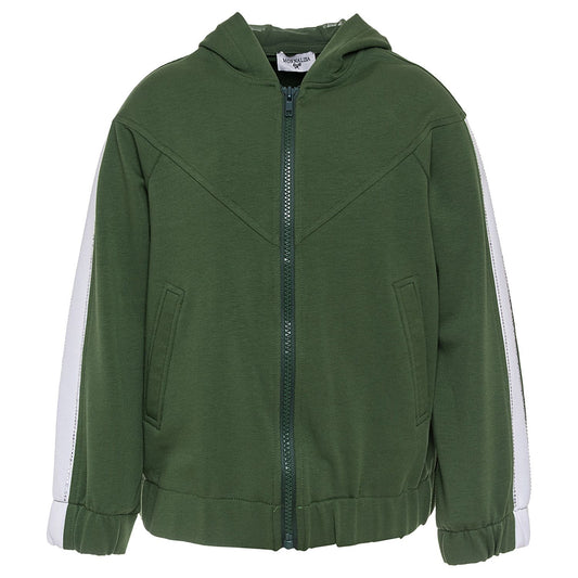 Sweatshirt with rhinestone bands