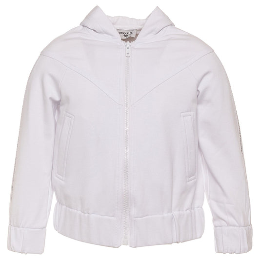 Sweatshirt with rhinestone bands