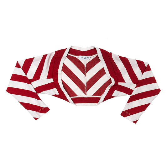 Striped Milano stitch cardigan