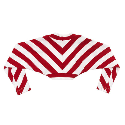 Striped Milano stitch cardigan