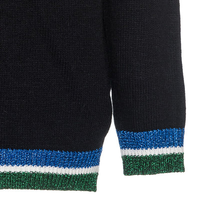 Lurex V-neck sweater